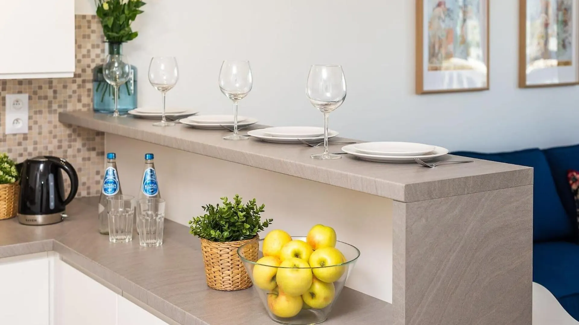 Navy Aesthetic Apartment With Balcony By Noclegi Renters Warsaw Poland